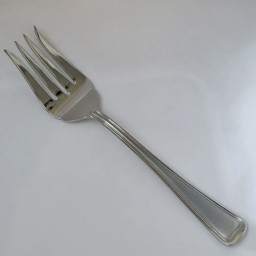 5pc GORHAM Monet Frosted Stainless Hostess Set Serving Glossy Satin 18/8